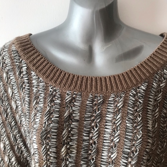 Vintage BCBGeneration Multi-Stitch Cotton Blend Oversized Sweater. - Picture 6 of 10